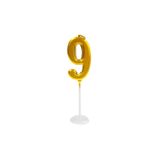 BALON DİYARI 9 yaş doğum günü pasta mumu yaş mumu rakam mum sayı 9cm