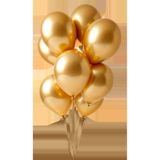 BALON DİYARI Gold Metalik Balon – Kalın Dayanıklı Parti & Organizasyon Balonu (Renk Seçenekli)