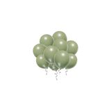 Balon Diyarı Metalik Balon (100 Adet) - Ceviz Yeşili