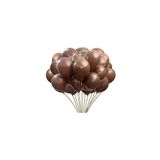 Balon Diyarı Metalik Balon (100 Adet) - Kahverengi