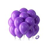 BALON DİYARI Mor Balon 25 Adet Metalik - Premium
