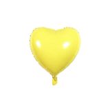 BALON DİYARI Sarı Kalp Folyo balon 45cm tüm renkler hava ve helyum ile uyumlu
