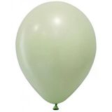 Balon Düz Pastel Makaron 12 İnç Yeşil 100'Lü 1