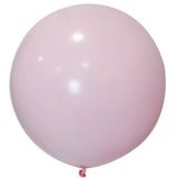 Balon Jumbo Düz 24 İnç Makaron Pembe 3'Li