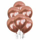 Balon Lateks Metalik Rose Gold 12'Li