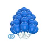 Balon Parlak Metalik Helyum Balon 10 Adet (LACİVERT)