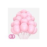 Balon Parlak Metalik Helyum Balon 10 Adet (PEMBE)