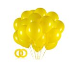 Balon Parlak Metalik Helyum Balon 10 Adet (SARI)