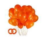 Balon Parlak Metalik Helyum Balon 10 Adet (TURUNCU)