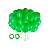 Balon Parlak Metalik Helyum Balon 10 Adet (YEŞİL)