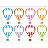 Balon Şeklinde Çocuk Defter Isim Etiketi – Defter, Kitap, Çanta Için Renkli Kuşe Sticker