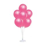 Balon Standı ve 7 Adet Metalik Fuşya Balon Seti