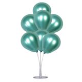 Balon Standı Ve 7 Adet Yeşil Renk Krom Balon