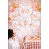 Baloncu Dede Bride To Be Yazılı Folyo Balon Set Kadın Bekarlığa Veda Gelin Parti Kutlama Malzemeleri
