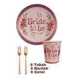 Baloncu Dede Bride To Be Yazılı Kağıt Tabak Bardak Çatal Kadın Bekarlığa Veda Gelin Parti Kutlama Malzemeleri