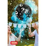 Baloncu Dede Erkek Mavi Konfetil Baby Shower Parti Cinsiyet Belirleme Cinsiyet Partisi Malzemeleri Balonları