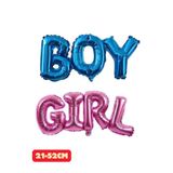 Baloncu Dede Kız ve Erkek Çocuk Folyo Balon Boy ve Girl Baby Shower Parti Cinsiyet Belirleme Malzemeleri Balon