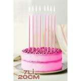 Baloncu Dede Metalik Pembe Pasta Mumu Çoklu Paket Doğum Günü Özel Gün