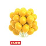 Baloncu Nene 20 Adet Sarı Pastel Balon Doğum Günü Kutlama Sürpriz Malzeme ve Süsleri Doğum Günü Balonları