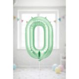 Baloncu Nene 76 CM Retro Yeşil 6 Rakam Sayı Yaş Balon Folyo Doğum Günü Parti Süsü