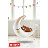 Baloncu Nene Büyük Ay Ve Ayı Folyo Balon Doğum Günü Helyum Balon Doğum Günü Süs Kutlama Çocuk Doğum Günü