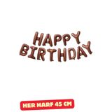 Baloncu Nene Karamel Happy Bırthday Folyo Set Balon Doğum Günü Helyum Doğum Günü Süs Kutlama Çocuk Doğum Günü