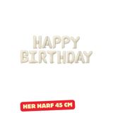 Baloncu Nene Krem Happy Bırthday Folyo Set Balon Doğum Günü Helyum Doğum Günü Süs Kutlama Çocuk Doğum Günü