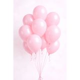 Baloncu Nene Pastel Bebek Pembe Balon 20 Adet Doğum Günü Parti Süsleme Bebek Shower Kız Çocuk Kutlama Balonu