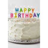 Baloncu Nene Renkli Hapyy Birthday Yazılı Pasta Mumu Doğum Günü Pasta Mumu Yaş Doğum Günü Mumu