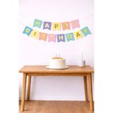 Baloncu Nene Renkli Karton Happy Bırthday Yazısı Doğum Günü Banner Doğum Günü Süsleri Doğum Günü Balonları