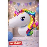 Baloncu Nene Unicorn Folyo Balon Doğum Günü Folyo Balon Karekter Folyo Balon Çocuk Doğum Günü Balon