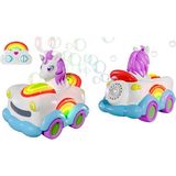 Baloncuk Çıkartan Uzaktan Kumandalı Unicorn Araba 3.7V.USB