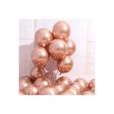Balonevi 12 Krom Metalik Rose Gold 5 Adet Balon