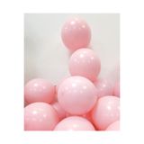 BalonEvi 25 Adet Pembe Makaron Balon Soft Pastel Doğum Günü Balonu
