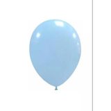 Balonevi Balon 12" Baskı Makaron Mavi (100 Lü Paket)