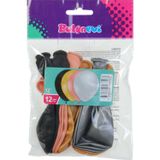 Balonevi Balon 12" Metalik Yetişkin Karışık Renk 12 Li Paket
