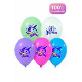 Balonevı Balon Unıcorn Baskılı Pastel 100 Lu