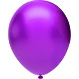 Balonevi BBM12100-10 Balonevi, Metalik Violet - Menekşe Rengi, 12'' Metalik Renk Baskı Balonu 100'LÜ Paket
