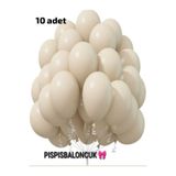 BalonEvi Bej krem beyaz Balon Seti Parti Süsleme DOĞUM GÜNÜ KUTLAMA