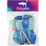 Balonevi Metalik Balon 12 Inç 12LI Erkek - Yubi Oyuncak