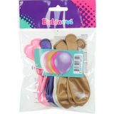Balonevi Metalik Balon 12 Inç 12LI Kız - Yubi Oyuncak