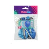 BALONEVİ METALİK BALON 12 Lİ - ERKEK ASORTİ 12''