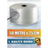 Balonlu Naylon 1 .sınıf Balonlu Poşet Patpat Havalı Naylon Ambalaj Paket Pat Pat - 25CM x 50METRE Pıtpıt - Beyaz - 25CM x 50 MT