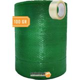 Balonlu Naylon 100CM x 10M 100 gr Yeşil Üç Katlı Kalın Balonlu Naylon Pat Pat Pıt Pıt Koli Bandı