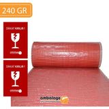 Balonlu Naylon 155CM x 5m Kalın Havalı Naylon Kırmızı Üç Katlı Kırmızı Balonlu Naylon Pat Pat Pıtpıt