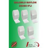 Balonlu Naylon 20 cm x 50 mt 5-Li Set Patpat Pıtpıt Ambalaj, Paketleme, Eşya Koruma Naylonu - Şeffaf - 5Lİ SET