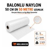 Balonlu Patpat Naylon 50 Cm X 50 Metre