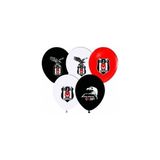 Balonpark 12 Adet Beşiktaş Baskılı Lisanslı Balon Doğum Günü Helyumla Uçan
