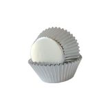 Balonpark 50 Adet Gri Gümüş Lame Cupcake Kalıbı Kek Kapsülü Muffin Kabı