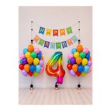 Balonsan Happy Bırthday Gökkuşağı Balon Seti -4-